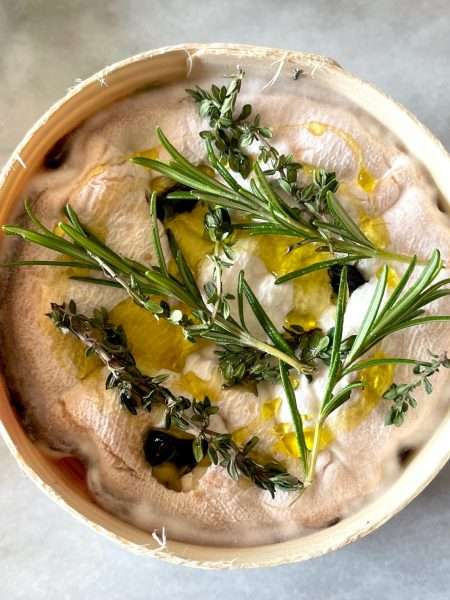 Baked Vacherin with Herbs and Garlic Two Ways