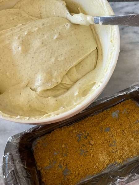 Pistachio and White Chocolate Semifreddo